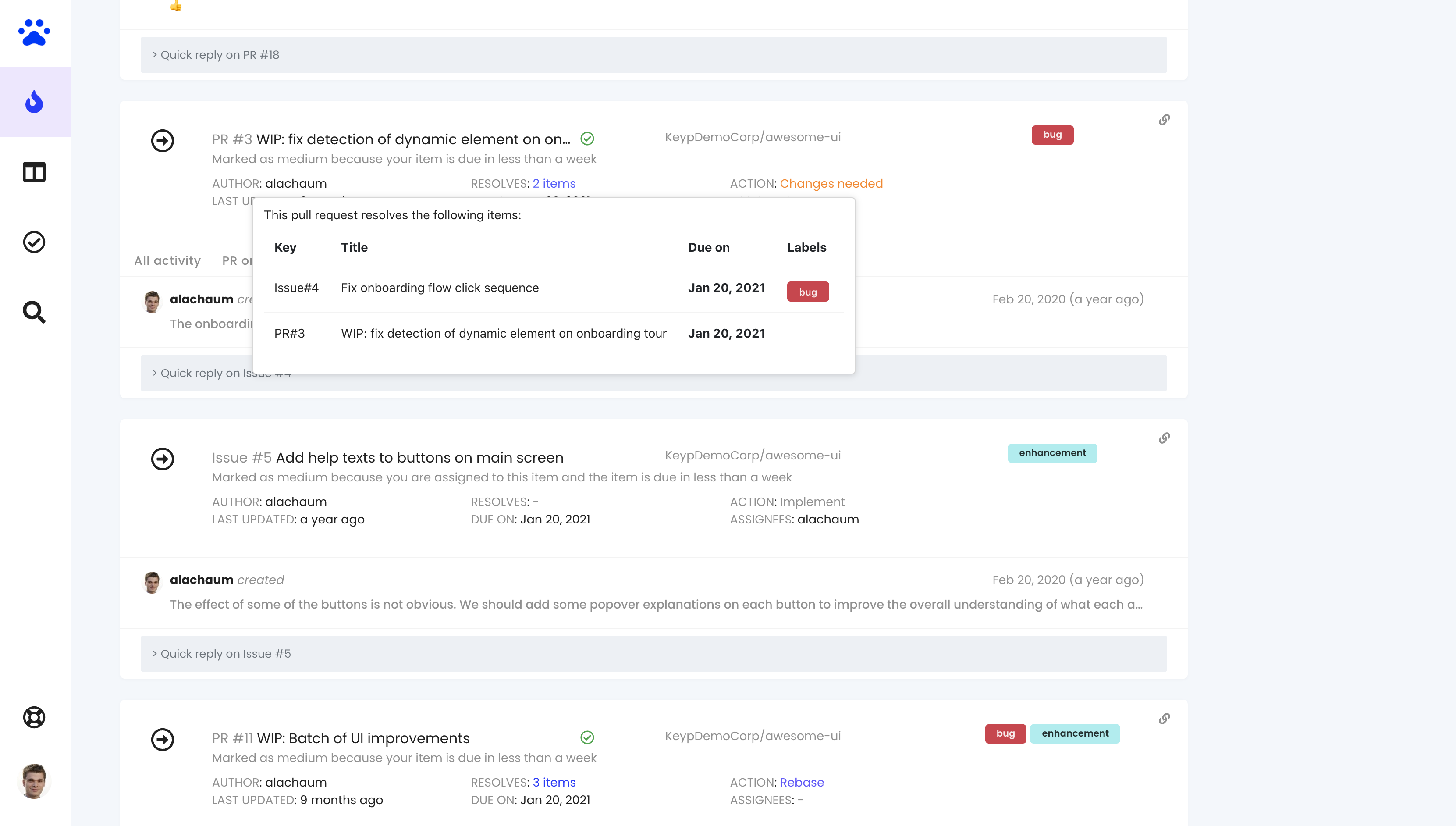Auto-linking all issues and discussions to pull requests